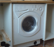 установка и подключение встраиваемой стиральной машины
